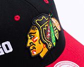 Kšiltovka Mitchell & Ness Overbite Pro Snapback Chicago Blackhawks Black