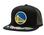 Kšiltovka Mitchell & Ness Recharge Trucker Golden State Warriors Black