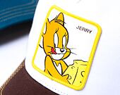 Kšiltovka Capslab Tom and Jerry Trucker - Cheesy Jerry - White / Yellow / Brown