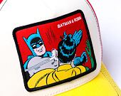 Kšiltovka Capslab DC Comics Trucker - Batman & Robin MEME - White / Red / Yellow