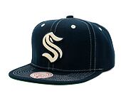 Kšiltovka Mitchell & Ness Contrast Natural Snapback Seattle Kraken Navy