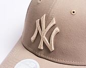 Dámská kšiltovka New Era 9FORTY Womens MLB League Essential New York Yankees Ash Brown / White