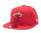 Kšiltovka New Era 9FIFTY NBA Rear Logo Miami Heat - Red