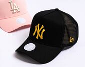 Dámská kšiltovka New Era 9FORTY Womens A-Frame Trucker MLB Metallic Trucker New York Yankees - Black