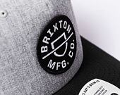 BRIXTON Crest C Mp Snapback Heather grey/Black Cap