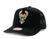 Kšiltovka NBA Monogram Trucker Milwaukee Bucks Black