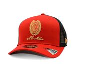 Kšiltovka New Era - 9FIFTY Stretch-Snap Hearitage Gold - AC Milan - Scarlet