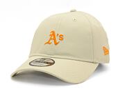 Kšiltovka New Era - 9FORTY Summer Washed - Oakland Athletics - Off White / Orange