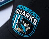 Kšiltovka Fanatics Authentic Pro Draft San Jose Sharks Black/Active Blue