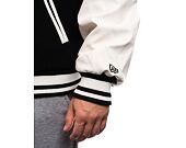 Bunda New Era - Patch Varsity Jacket - LA Dodgers - Black / White