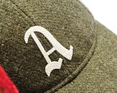 Kšiltovka New Era - 9FIFTY Retro Crown Harris Tweed - Oakland Athletics - New Olive