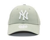 Dámská Kšiltovka New Era - MLB Metallic 9FORTY - NY Yankees - Mint Green / Off White