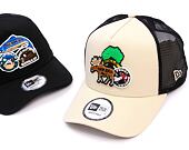 Kšiltovka New Era - Outdoor Patch 9FORTY Trucker - Stone