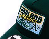 Kšiltovka New Era - MLB City Patch 9FORTY Trucker - Oakland Athletics - Dark Green