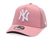 Dětská Kšiltovka New Era - MLB Essential 9FORTY Trucker - NY Yankees - Pink / White