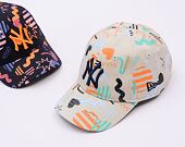 Dětská Kšiltovka New Era - MLB Kids Print 9FORTY - NY Yankees - Stone / Navy