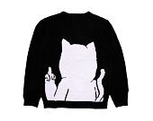 Svetr Rip N Dip - Lord Nermal Flippy Knitty Sweater - Black