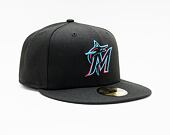 New Era 59FIFTY MLB Authentic Performance Miami Marlins Fitted Team Color Cap