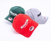 Mitchell & Ness Pinscript Redline Snapback Branded Scarlet / White Cap