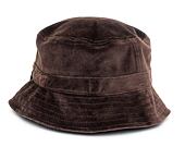 Karl Kani Signature Velvet Bucket Hat KA213-011-1 Dark Brown