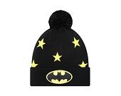 New Era Cy star Bobble Knit Batman Black Kids Beanie