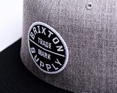 BRIXTON Oath III Snapback Light Heather Grey/Black Cap