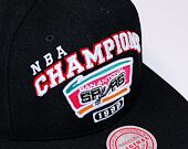 Mitchell & Ness NBA CHAMPS SNAPBACK HWC San Antonio Spurs Black Cap