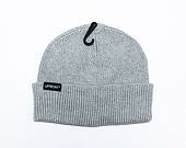 UPFRONT PATCH Rib Beanie Lt Grey Melange