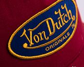 Von Dutch Boston Trucker Cotton Twill Red/Yellow Cap