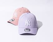 New Era 9FORTY MLB League Essential New York Yankees Lavender / Optic White Cap