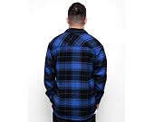 Košile Karl Kani Chest Signature Heavy Flannel Shirt blue/black