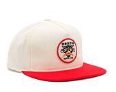 Kšiltovka Brixton Sparks MP Snapback Off White / Aloha Red