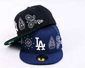 New Era 59FIFTY MLB All-Over-Print Paisley 5 Los Angeles Dodgers Team Color / Optic White Cap