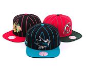 Kšiltovka Mitchell & Ness NHL TEAM PIN SNAPBACK SHARKS Black