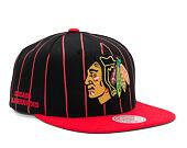 Kšiltovka Mitchell & Ness NHL TEAM PIN SNAPBACK BLACKHAWKS Black