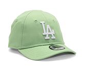 Dětská Kšiltovka New Era 9FORTY Kids MLB League Essential Los Angeles Dodgers Bright Green / White