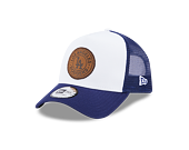 Kšiltovka New Era 9FORTY A-Frame Trucker MLB Team Patch Los Angeles Dodgers White / Dark Royal