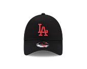 Kšiltovka New Era 9FORTY MLB League Essential Los Angeles Dodgers Black / Cardinal