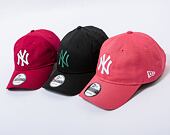 Kšiltovka New Era 9TWENTY MLB League Essential New York Yankees Litmus Pink / Optic White