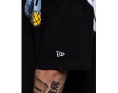 Triko New Era NBA Arch WordMark Oversized Tee Memphis Grizzlies Black / Birdseye Blue