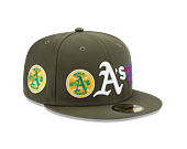 Kšiltovka New Era 59FIFTY MLB 5 Olive WS Oakland Athletics New Olive / White