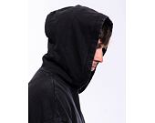 Mikina Brandit Acid Washed Oversized Hoody Black