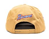 Kšiltovka New Era 9FIFTY MLB Side Patch Script Atlanta Braves Bronze / Dark Brown