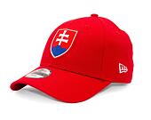 Dětská Kšiltovka New Era 9FORTY Kids National Team - Slovakia Scarlet