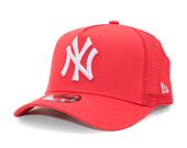 Dětská kšiltovka New Era 9FORTY Kids A-Frame Trucker MLB League Essential New York Yankees Lava Red 