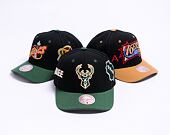 Kšiltovka Mitchell & Ness Overbite Pro Snapback Milwaukee Bucks Black