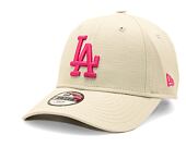 Kšiltovka New Era 9FORTY MLB League Essential Los Angeles Dodgers - Stone / Blush Pink