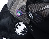 Kšiltovka Capslab DC Comics Trucker - Joker Sandwich Visor - Black / Purple