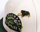 Kšiltovka New Era 59FIFTY Low Profile "Melted Cream" Pin - Colorado Rockies - Cream