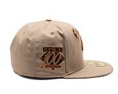 Kšiltovka New Era 59FIFTY Script  - Ash Brown